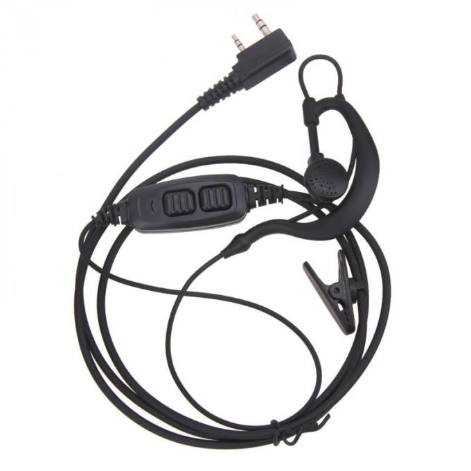 2 Pin Dual PTT Lubang Suara Headset Mic Untuk Baofeng UV-82 UV-8D Walkie Talkies Mic Mikrofon Speaker Dual PTT Lubang Suara untuk BaoFeng